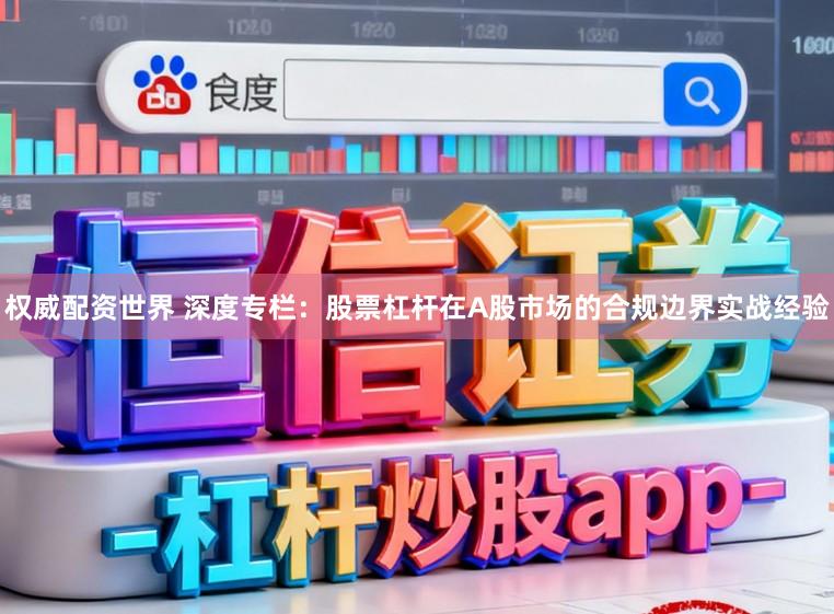 权威配资世界 深度专栏：股票杠杆在A股市场的合规边界实战经验